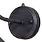 Vaxcel Outland 1 Light Dusk to Dawn Black Gold Farmhouse Barn Dome Outdoor Wall Lantern T0351 - alternate 6
